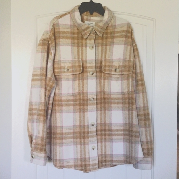 American Eagle Fleece Coat - Picture 1 of 3